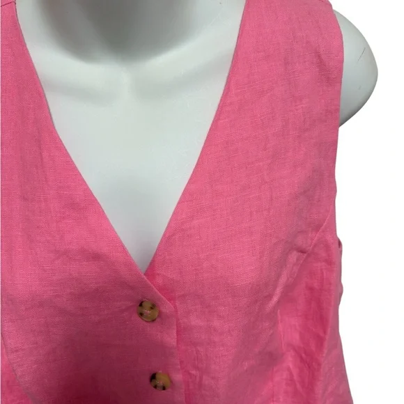 J Crew Linen Vest - Picture 4 of 6